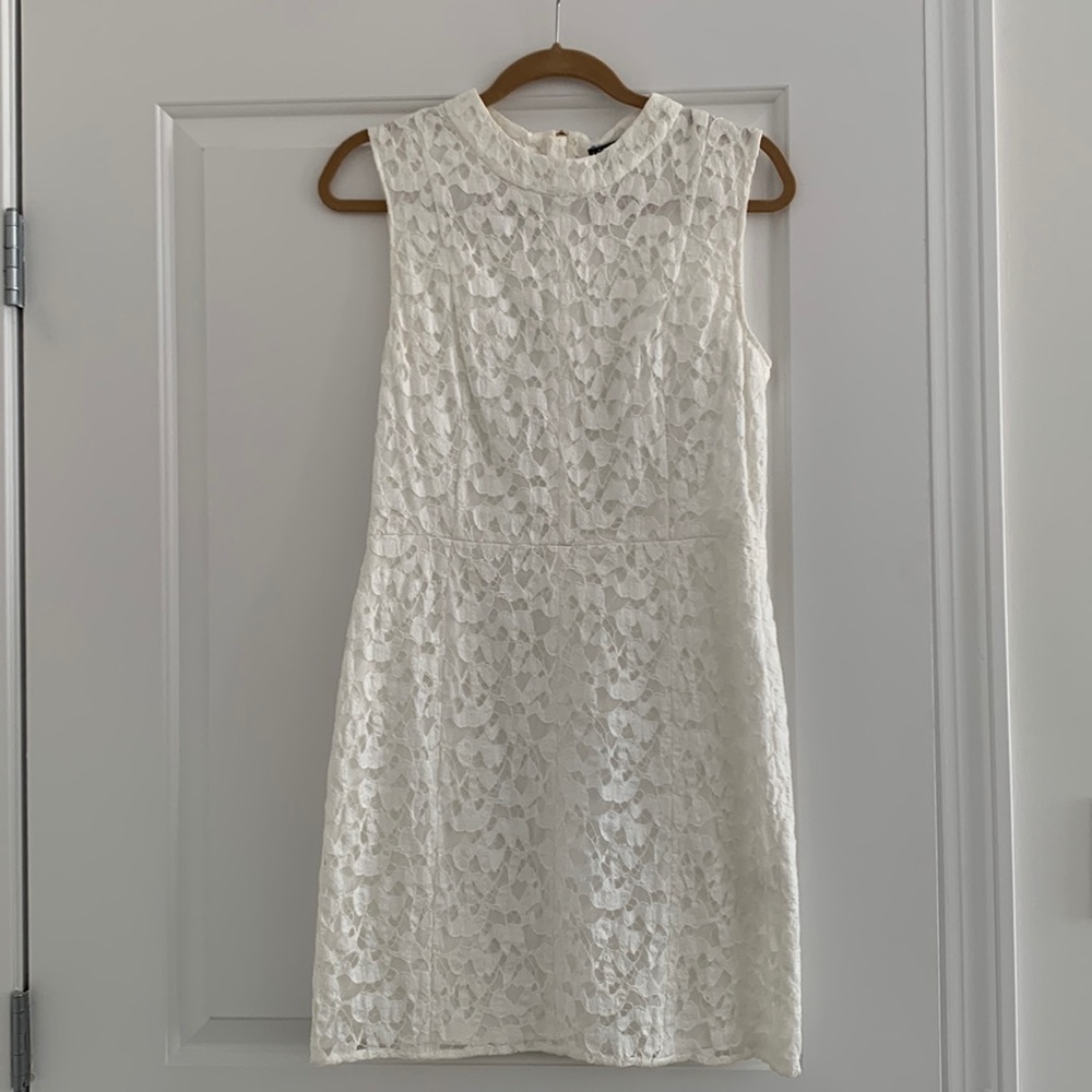 Theory White Lace Dress
